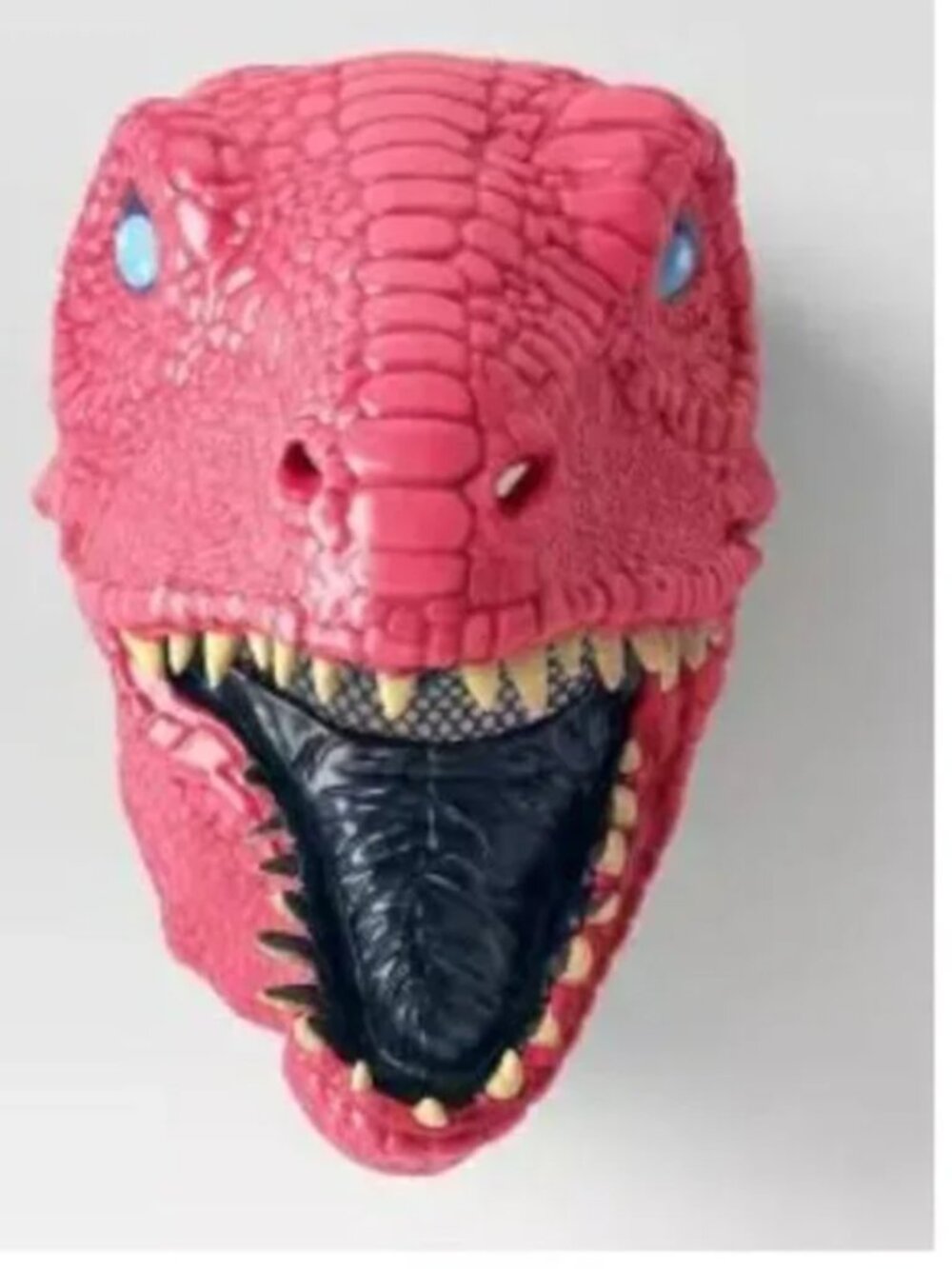 Pink T-Rex Dinosaur Head Face Mask Costume Accessory Latex Adult Teen 14+